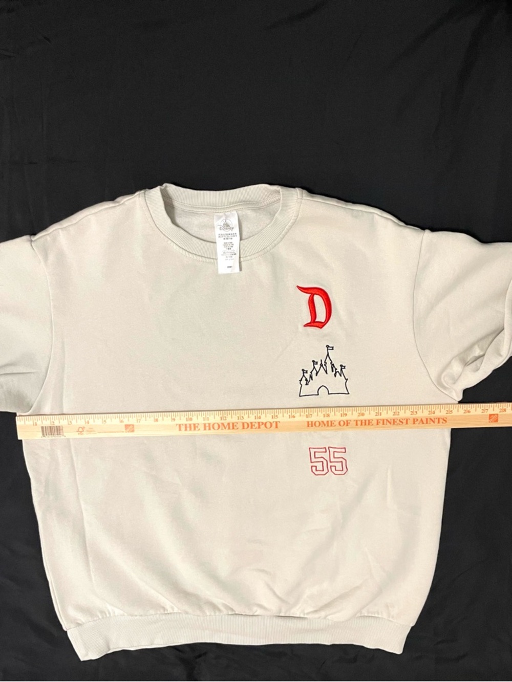 Disneyland Resort "55" Symbols Cream Crewneck Sweatshirt - Size XL - EUC - Picture 3 of 12